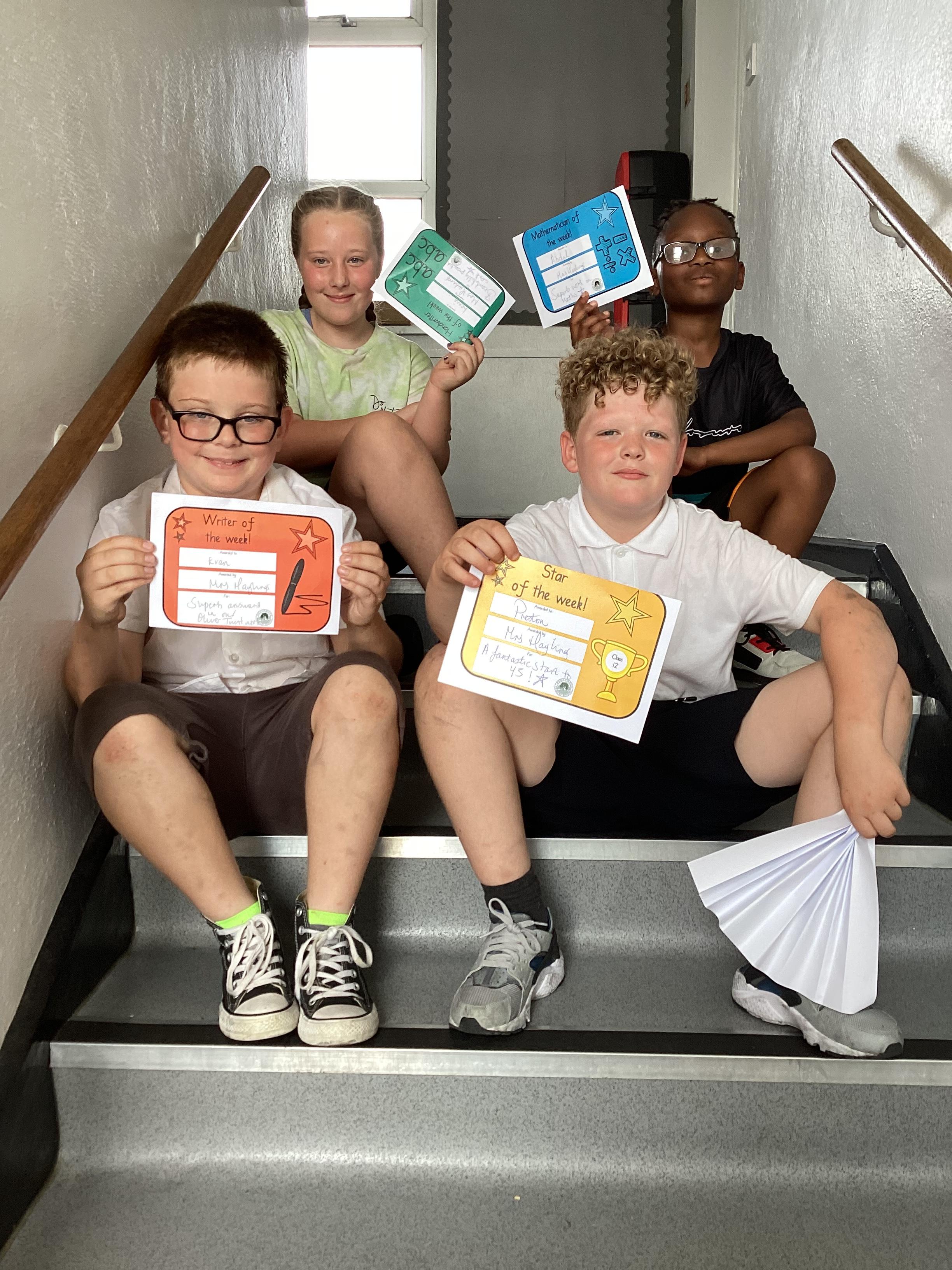 Well done to our certificate winners this week