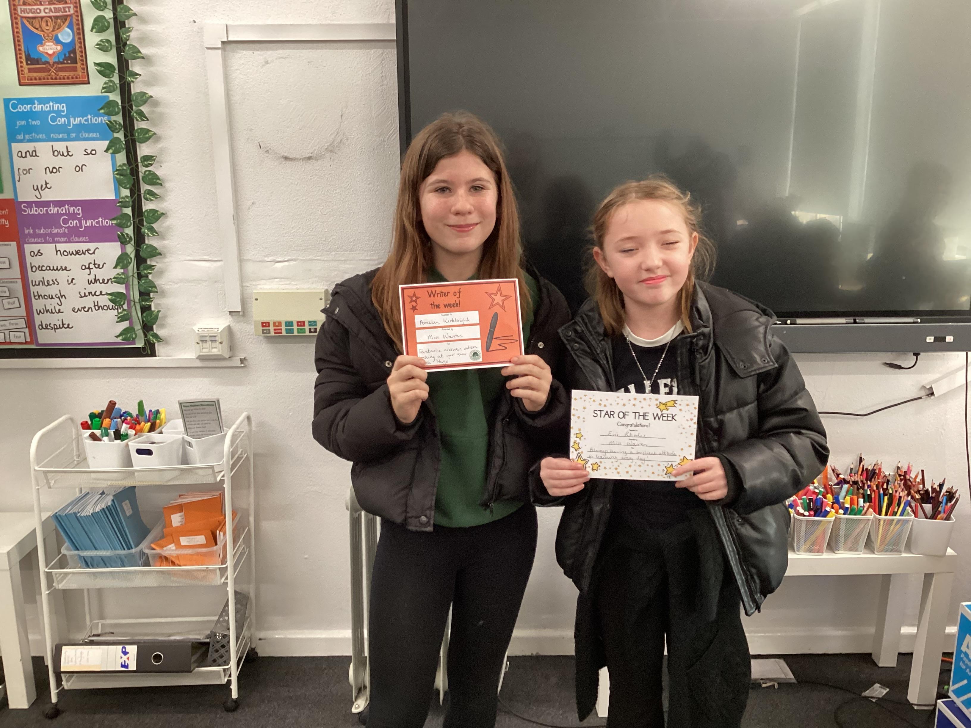 Well done to this week's award winners!