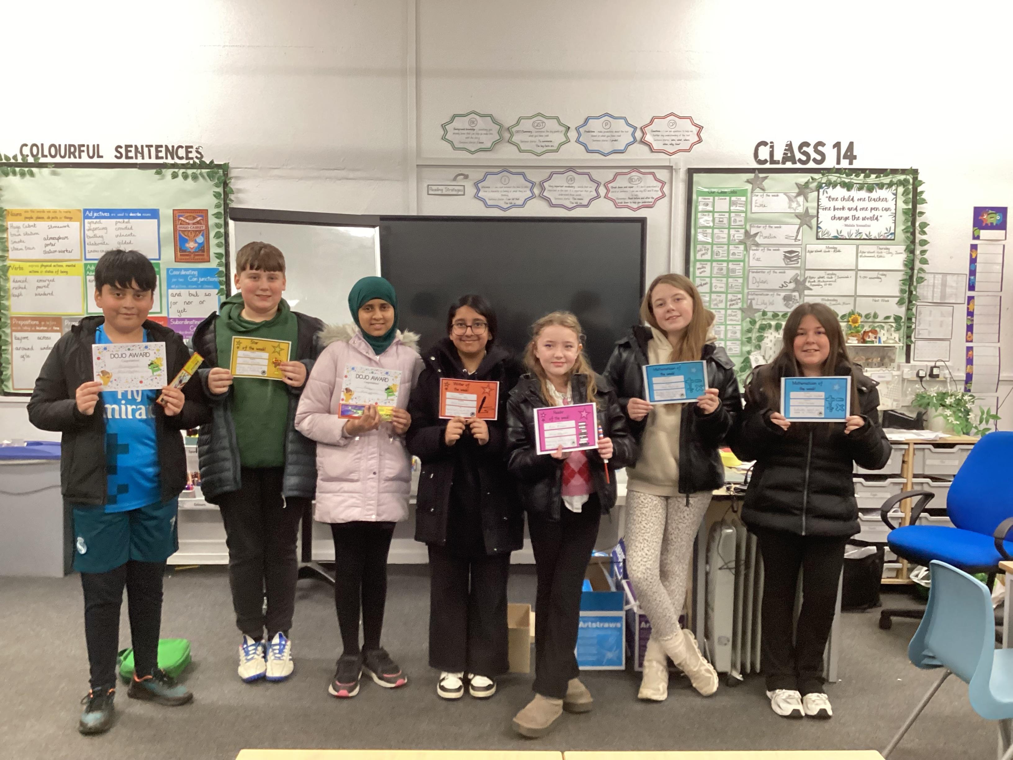 Well done to this week's award winners!