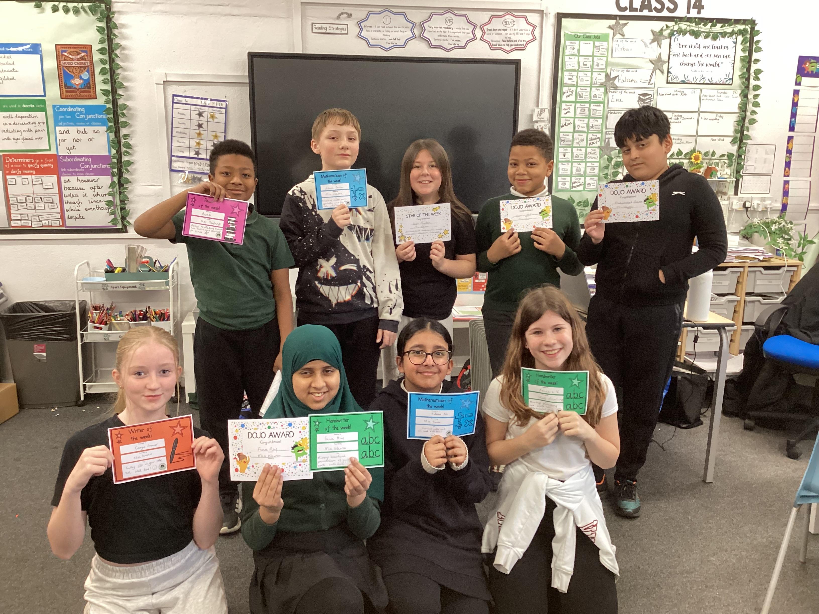 Well done to this week's award winners!