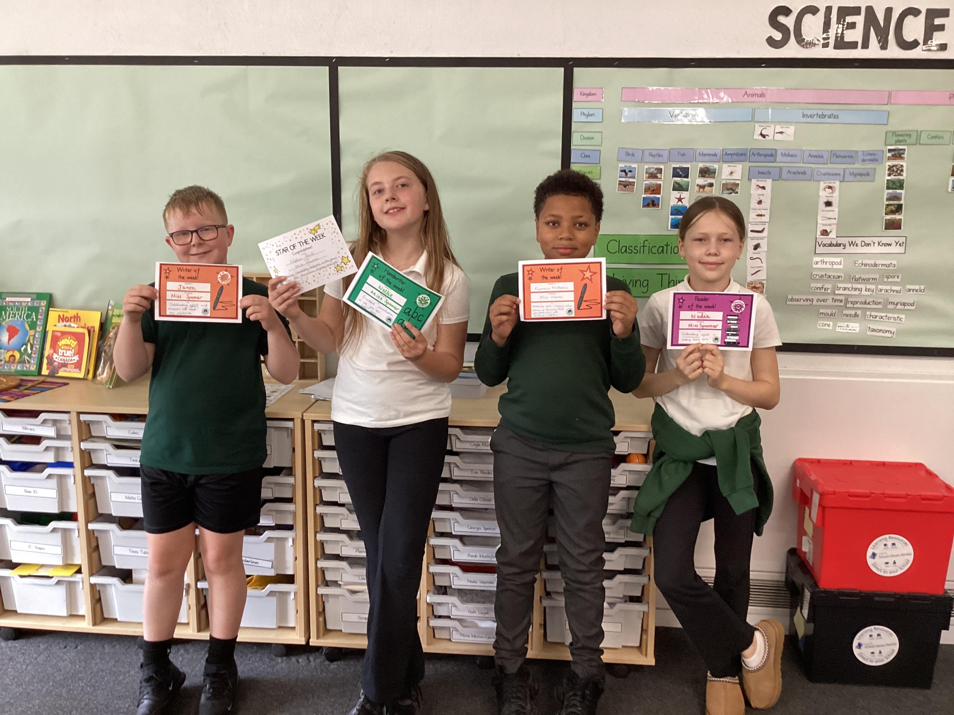 Well done to this week's award winners!