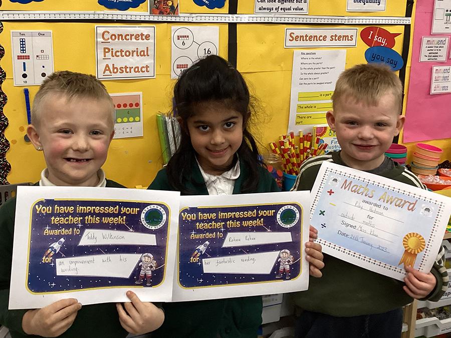 Well done to this week's certificate winners.
