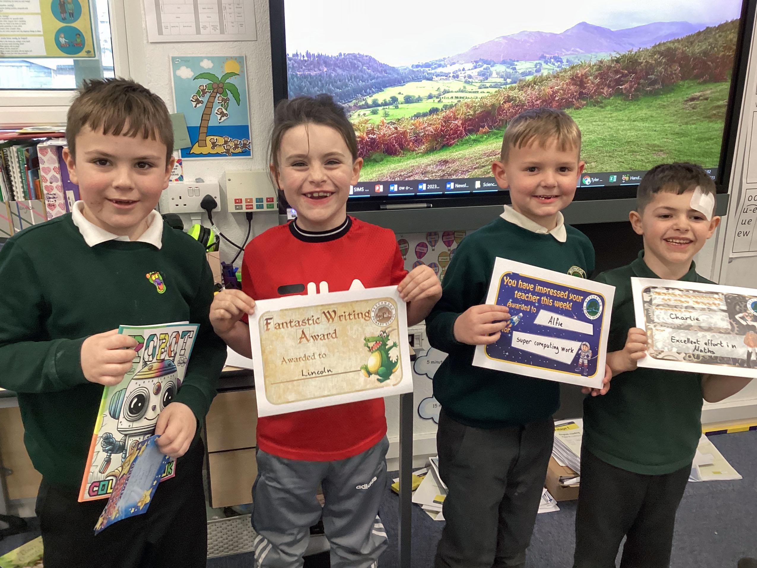 Well done to this week's certificate winners.