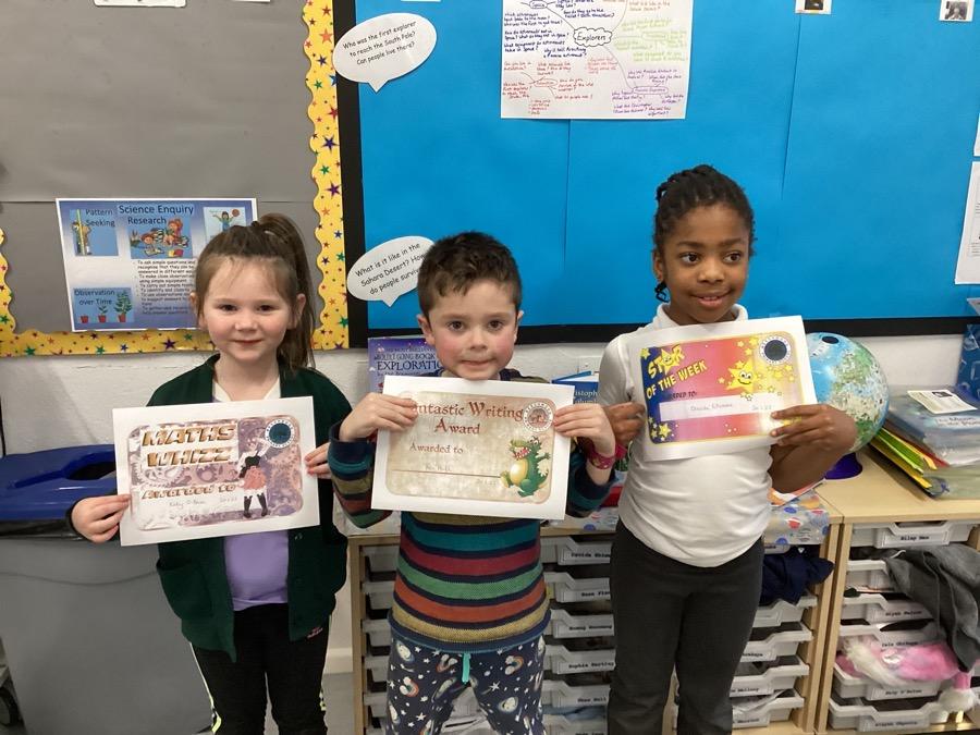 This week's certificate winners were Katy, Theo, Davida and Neda. Well done!