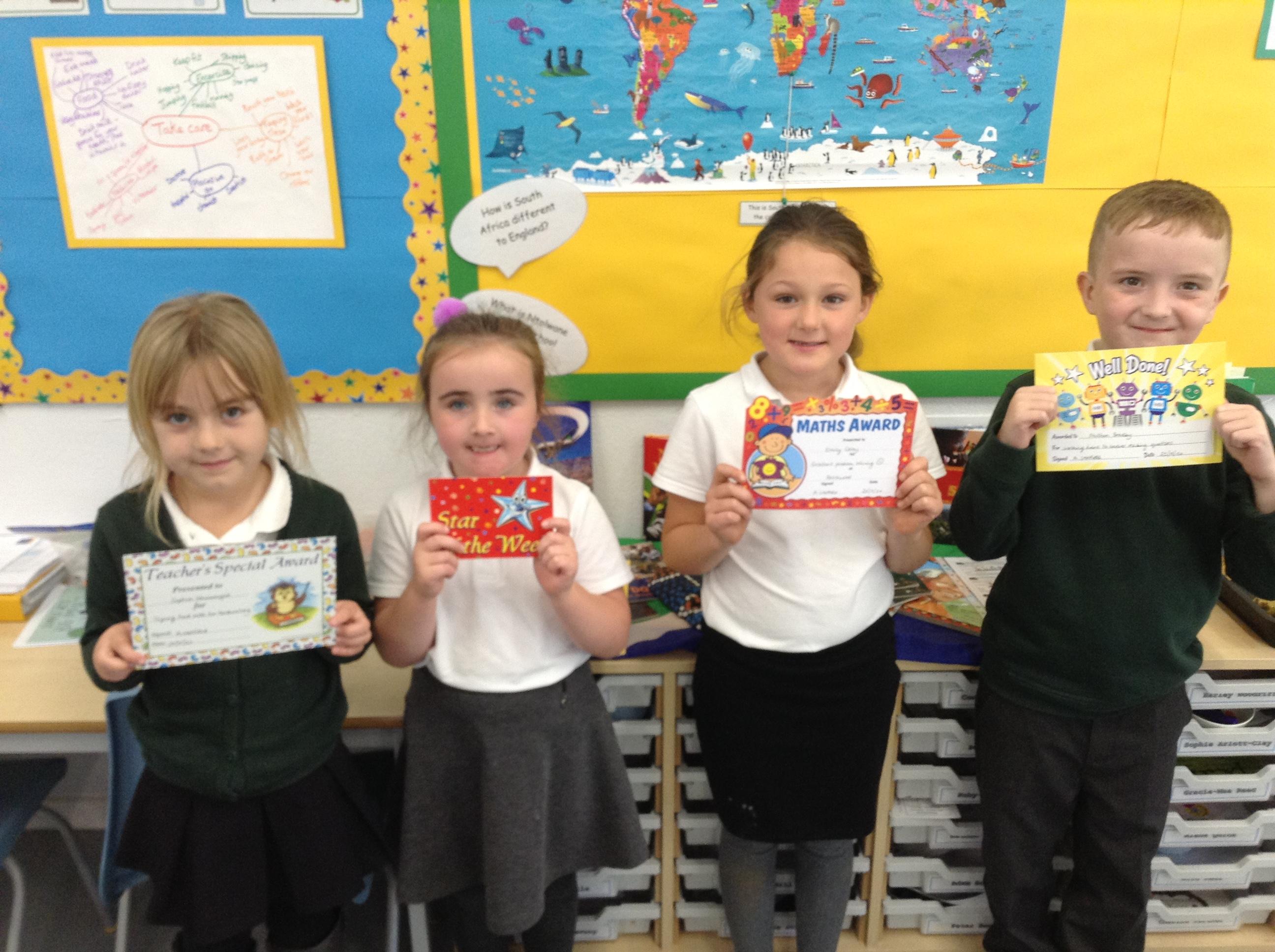 This week's Award Winners