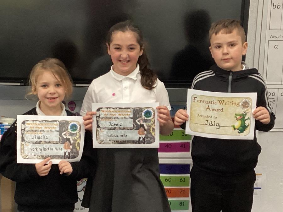 Well done to this week's certificate winners.