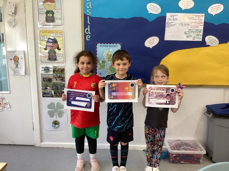 Well done to Oliver, Kimberley and Lewan for being this week's winners!
