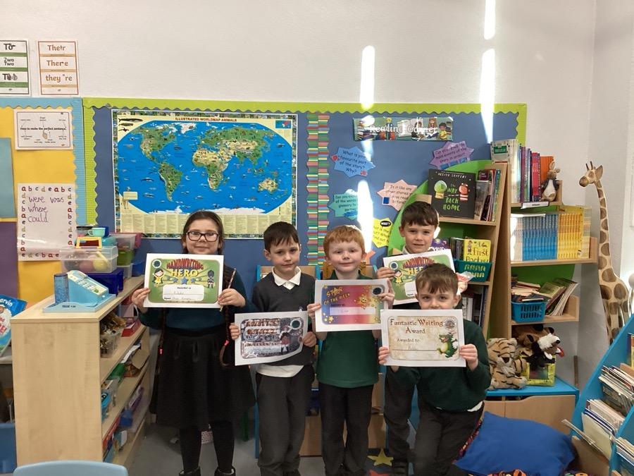 Well done to Rebeka, Oliver, Leo, Bobby and Harry on your certificates!