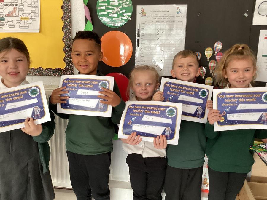 Well done to this week's certificate winners. 