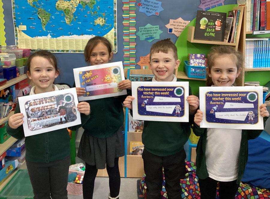 Well done this week's certificate winners