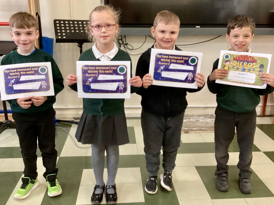 Well done to this week's certificate winners.