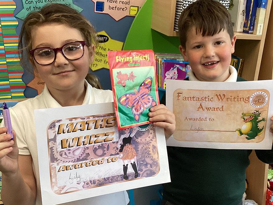 Well done Leyton for your super writing and Lily for your excellent maths.