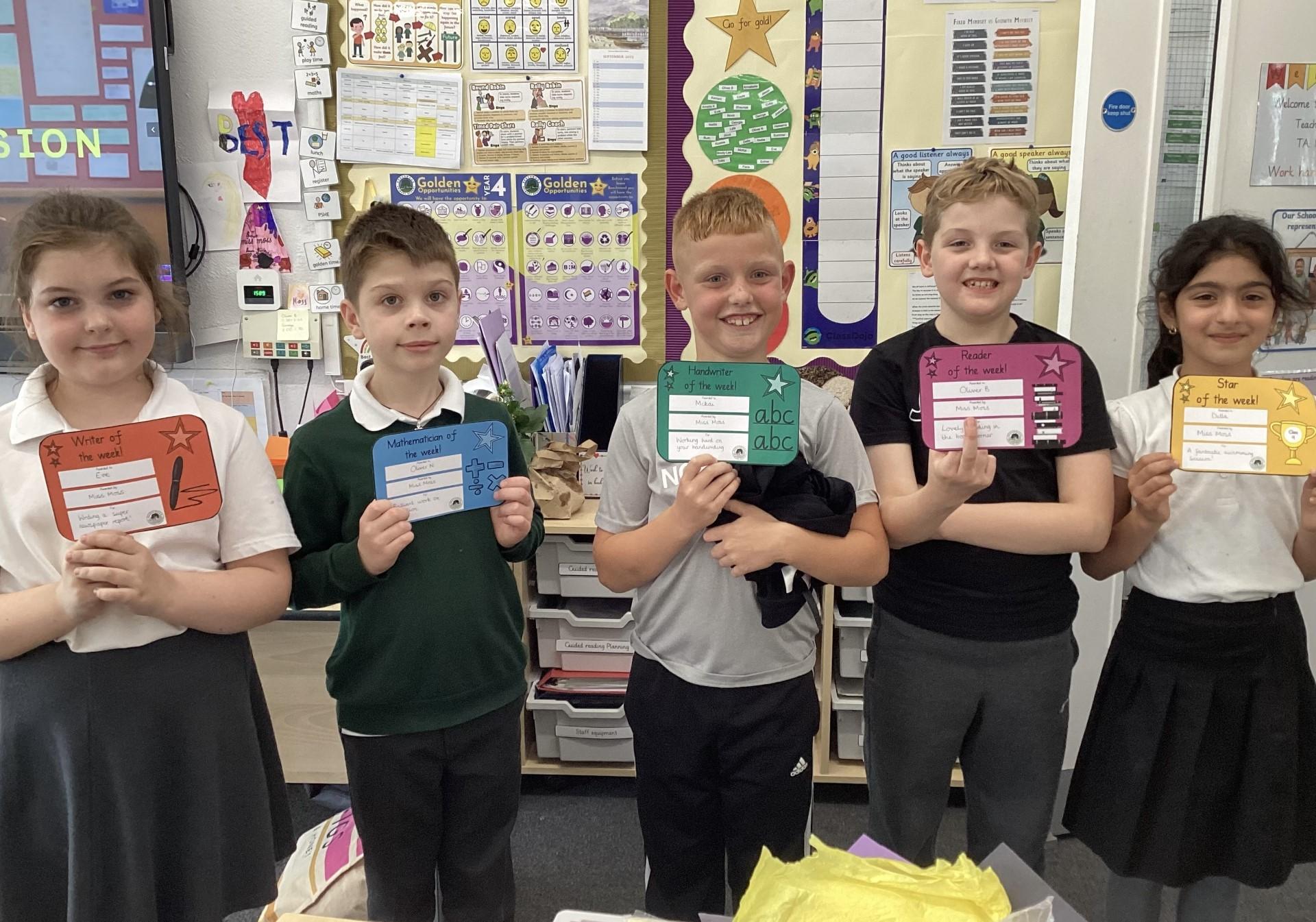 Well done to this week's certificate winners!