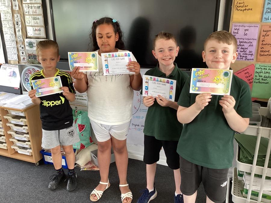 Well done to this week's certificate winners!
